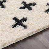 Eliza Shaggy Modern Plush Pile Cream Rug - Image 3