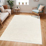 Claire Shaggy Solid Color Plush Pile Light Grey Rug