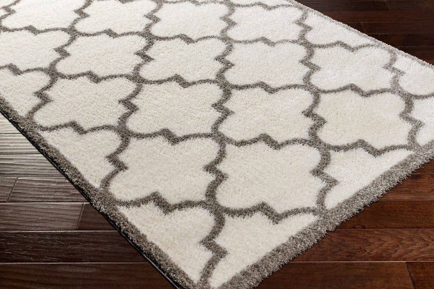 Ellie Shaggy Cottage Plush Pile Ivory Rug - Image 6
