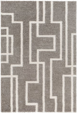Scartlett Shaggy Modern Plush Pile Dark Grey Rug