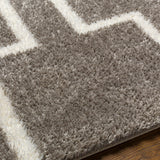 Scartlett Shaggy Modern Plush Pile Dark Grey Rug