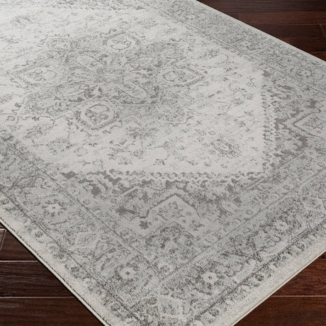 Farah Vintage Oriental Boho Grey/White Rug - Image 6