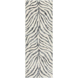 Cybele Scandi Boho Zebra Charcoal Rug