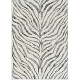 Cybele Scandi Boho Zebra Charcoal Rug