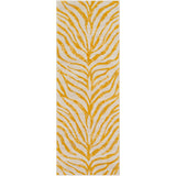 Cybele Scandi Boho Zebra Mustard Rug - Image 1