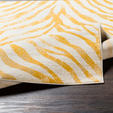 Cybele Scandi Boho Zebra Mustard Rug - Image 4