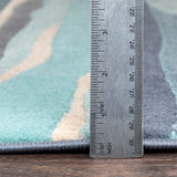 Houda Scandi Modern Aqua Rug