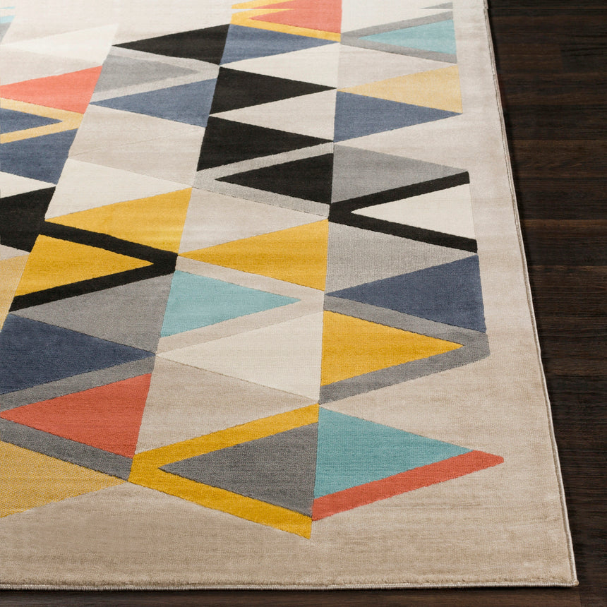 Delaney Scandi Geometric Taupe Rug - Image 5