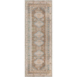 Athena Machine Washable Traditionnal Boho Brown Rug