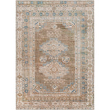 Athena Machine Washable Traditionnal Boho Brown Rug
