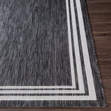 Akriti In- & Outdoor Traditionnal Boho Dark Grey Rug