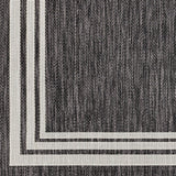 Akriti In- & Outdoor Traditionnal Boho Dark Grey Rug