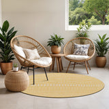Mimi In- & Outdoor Global Saffron/Beige Rug