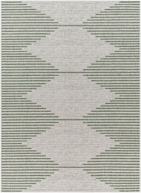 Dolly In- & Outdoor Global Moss/Grey Rug - Image 1