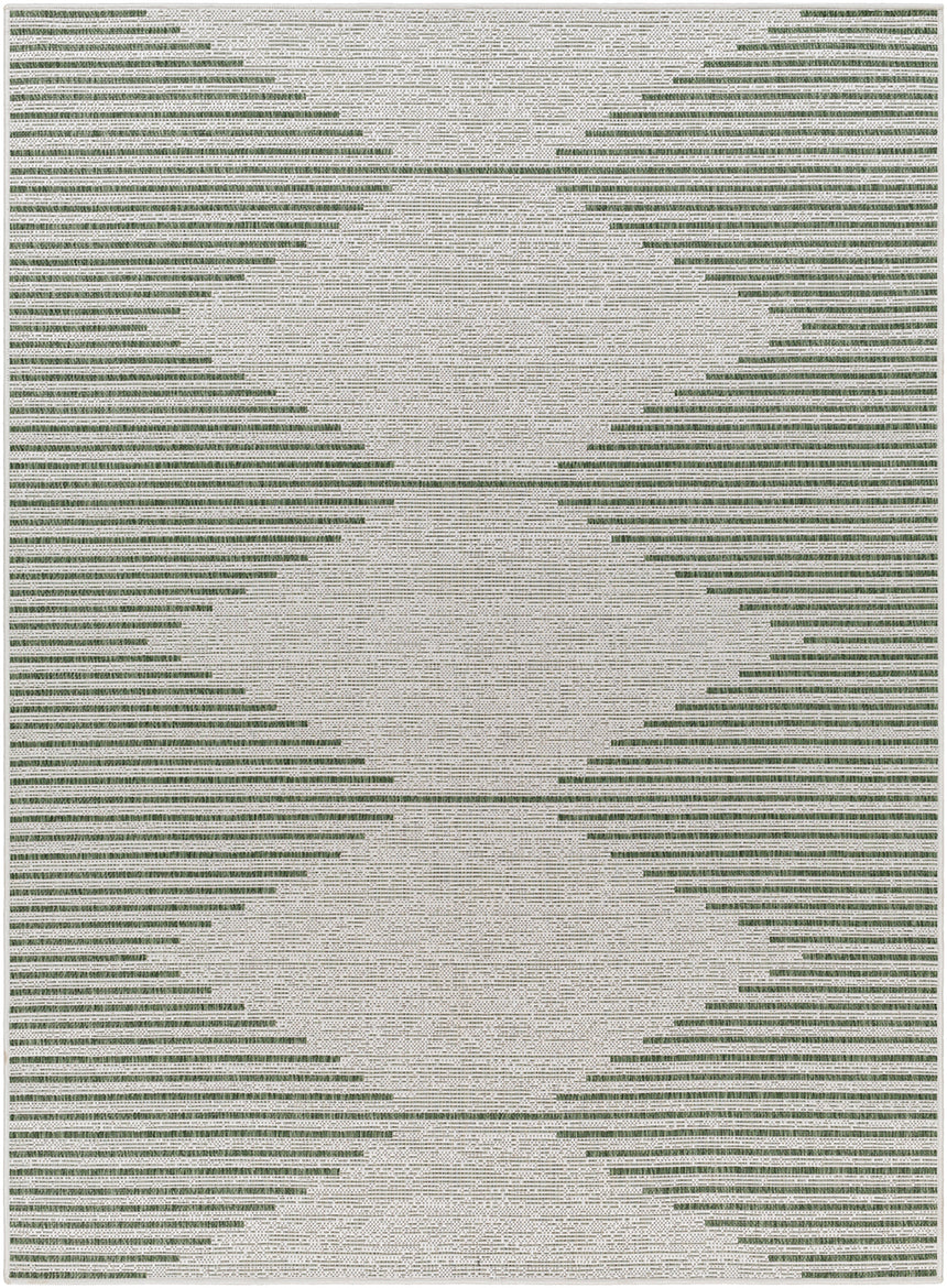 Dolly In- & Outdoor Global Moss/Grey Rug - Image 1