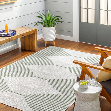 Dolly In- & Outdoor Global Moss/Grey Rug - Image 2