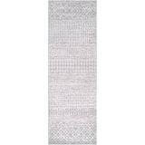 Mila Scandi Geometric Light Grey/White Rug