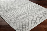 Mila Scandi Geometric Grey Rug