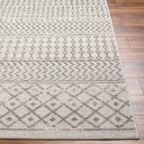 Mila Scandi Geometric Grey Rug