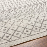 Mila Scandi Geometric Grey Rug