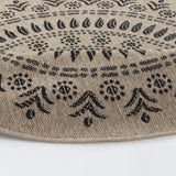 Vera In- & Outdoor Cottage Jute-Look Beige/Black Rug