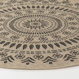 Vera In- & Outdoor Cottage Jute-Look Beige/Black Rug