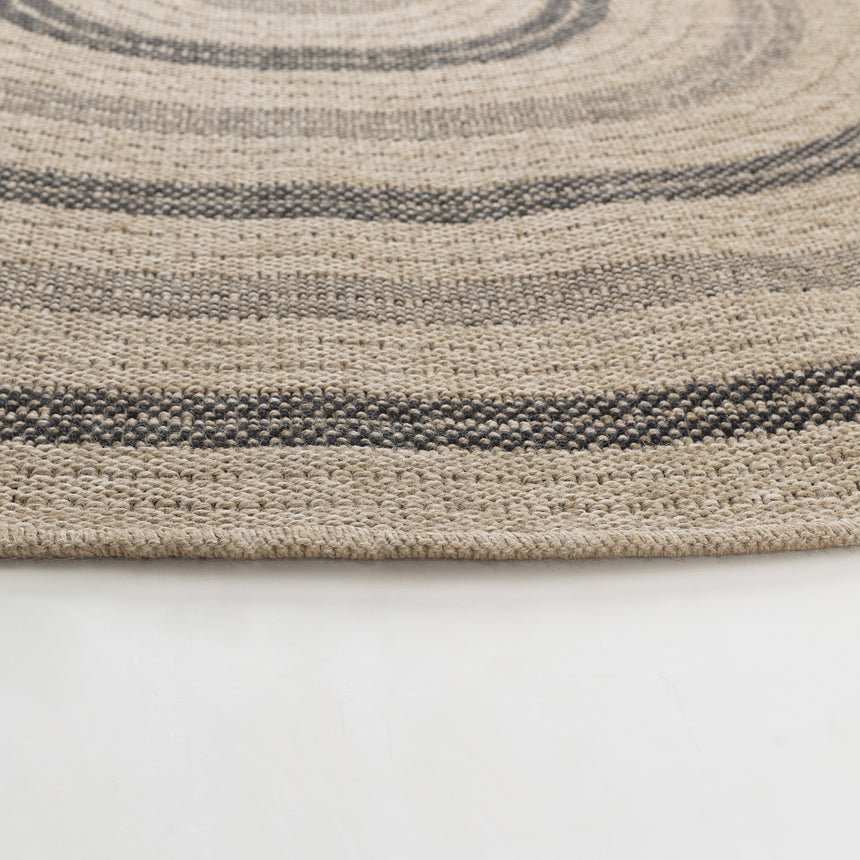 Rhonda In- & Outdoor Cottage Jute-Look Beige/Black Rug