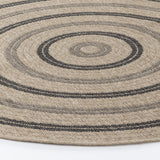 Rhonda In- & Outdoor Cottage Jute-Look Beige/Black Rug