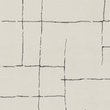 Ava Scandi Modern High Pile Ivory/Black Rug