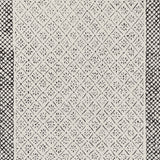 Ambre Scandi Modern High Pile Ivory/Black Rug