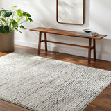 Amandine Scandi Modern High Pile Ivory/Black Rug