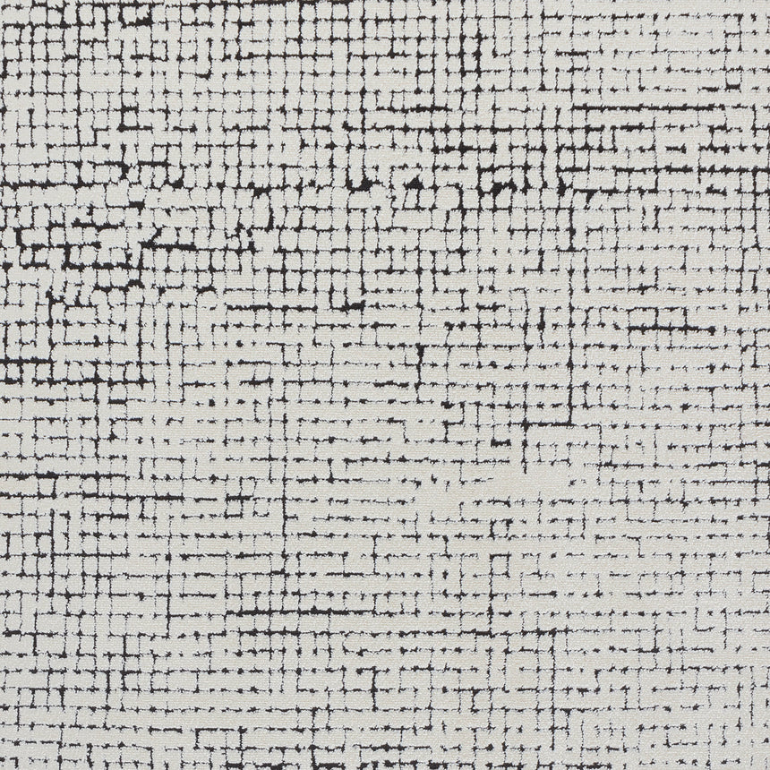 Amandine Scandi Modern High Pile Ivory/Black Rug