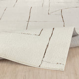 Lisa Scandi Modern High Pile Ivory/Brown Rug