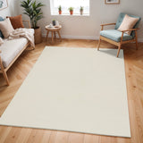Ava Scandi Modern High Pile Ivory/Off-White Rug