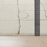 Hope Scandi Modern High Pile Ivory/Brown Rug