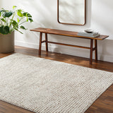 Amandine Scandi Modern High Pile Ivory/Brown Rug