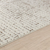 Amandine Scandi Modern High Pile Ivory/Brown Rug