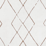 Hannah Berber Modern High Pile Ivory/Brown Rug