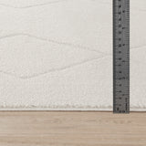 Hannah Berber Modern High Pile Ivory/Off-White Rug