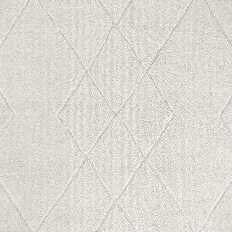 Hannah Berber Modern High Pile Ivory/Off-White Rug - Image 8