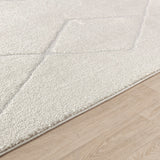 Hannah Berber Modern High Pile Ivory/Off-White Rug