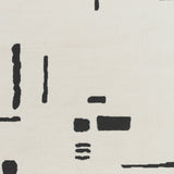 Rita Scandi Modern High Pile Ivory/Black Rug