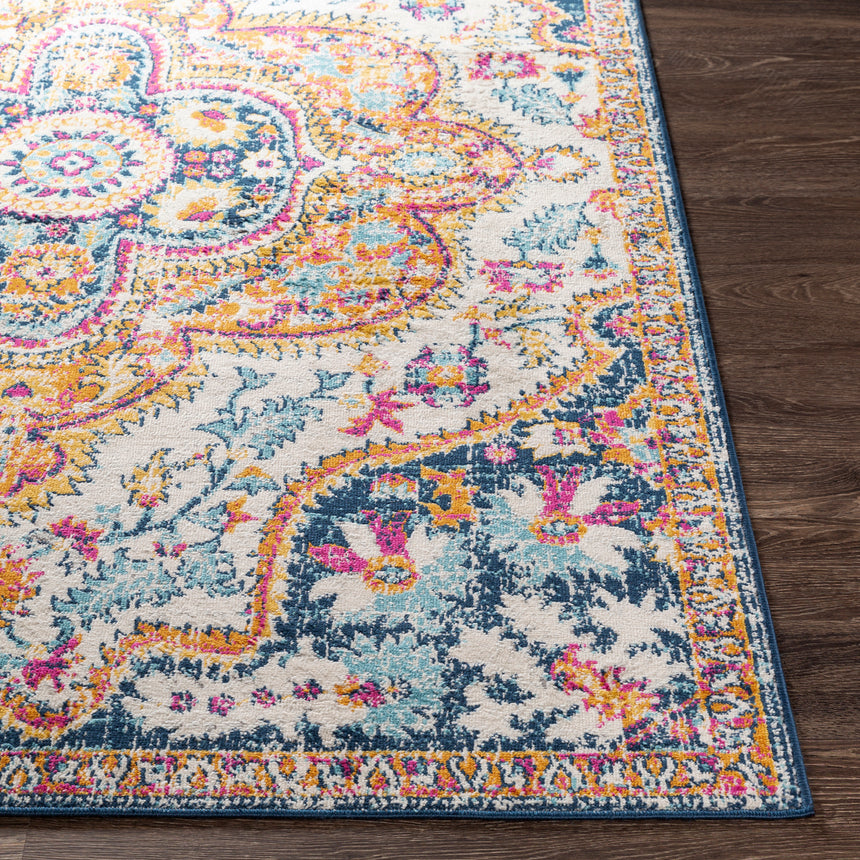 Willow Vintage Oriental Boho Navy Rug - Image 5