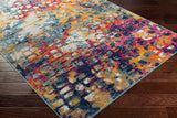 Amaya Abstract Modern Marble Saffron Rug