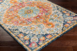 Wren Vintage Oriental Boho Bright Orange Rug - Image 6