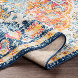 Wren Vintage Oriental Boho Bright Orange Rug - Image 4