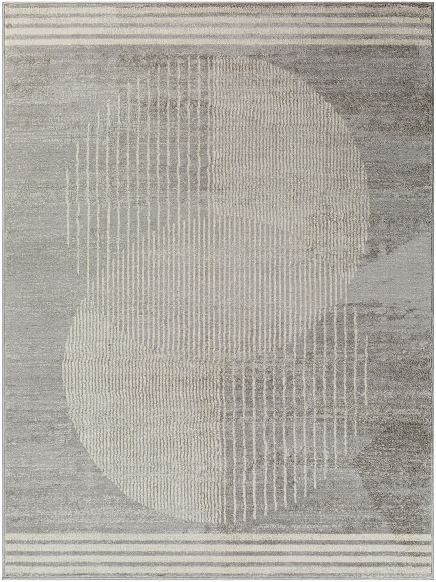 Enso2 Scandi Geometric Light Grey Rug
