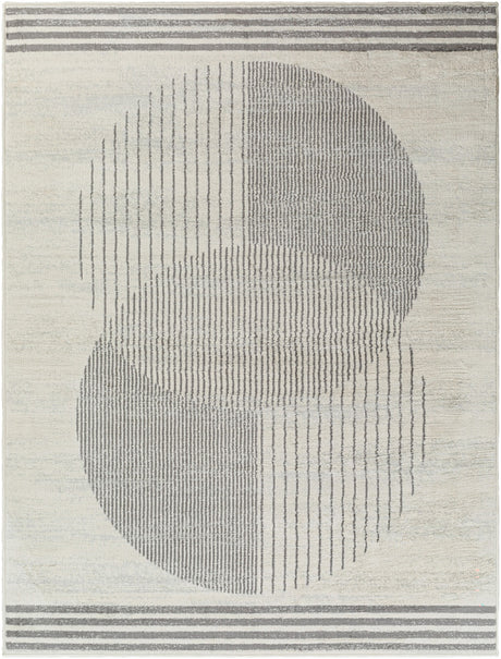 Enso2 Scandi Geometric Medium Grey Rug - Image 1