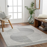 Enso2 Scandi Geometric Medium Grey Rug