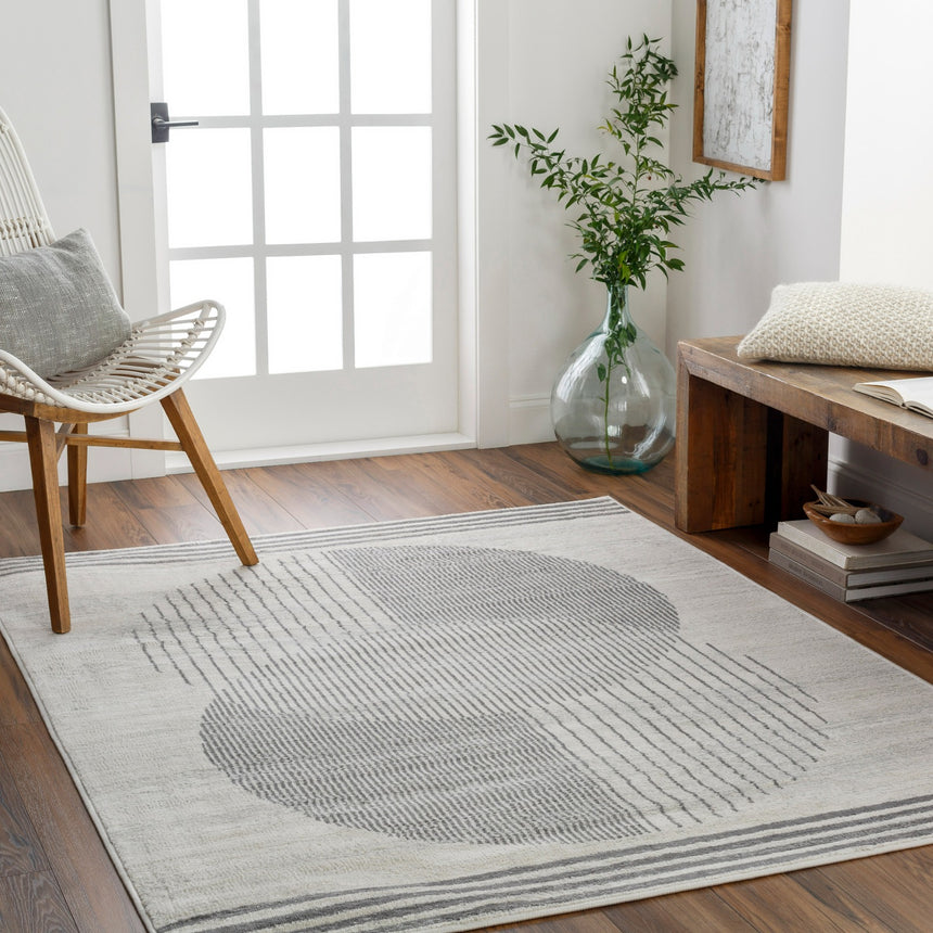 Enso2 Scandi Geometric Medium Grey Rug